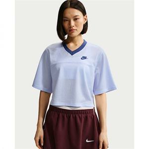 나이키 스포츠웨어 여성 오버사이즈 크롭 메쉬 저지 - 하이드로젠 블루미스틱 네이비미스틱 네이비 IR1651-407 415559