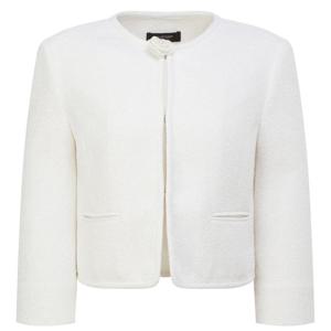 질스튜어트뉴욕   26SS 화이트 글리터장식 폴리혼방 트위드자켓 JSJA6B330WT