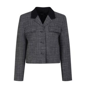 질스튜어트뉴욕   26SS  멜란지 울혼방 트위드자켓 JSJA6B370BK