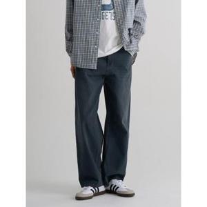 (456321CCCR) [에잇세컨즈] 브러쉬드 빈티지 절개 데님 팬츠  네이비