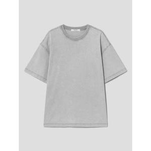 (456342SS12) [에잇세컨즈] 코튼 가먼트다잉 반팔티  라이트 그레이