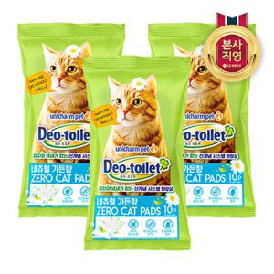 LG유니참 데오토일렛 고양이 패드 10P(향) x 3팩