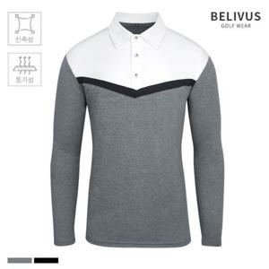 빌리버스 골프웨어 남자 카라티 기능성 긴팔티 BGLT021