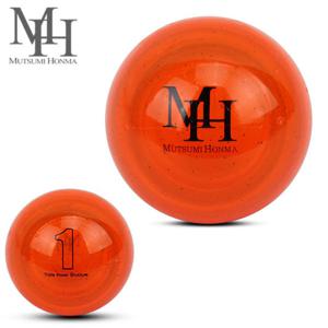 (무쯔미혼마코리아) MH-02 Number 3피스 파크골프공 오렌지