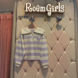 로엠걸즈 DP01 슈아 선염 집업카라스웻샤츠 RGMA2481S