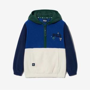 [휠라키즈] TOD 컬러블럭 플리스 후드 (FK2FTG4501X_DBU)