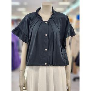 SOUP 여성 프릴 소매턱 반팔 점퍼 SB5UJ30