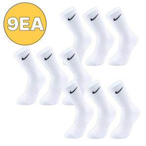 [9EA] 나이키 양말 에브리데이 쿠션 트레이닝 크루 삭스 화이트 SX7664-100