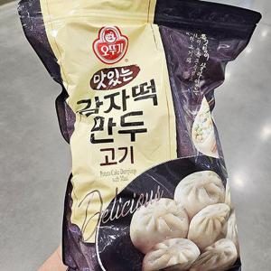 오뚜기 맛있는 감자떡 고기만두 1.3kg a67715