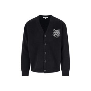 메종키츠네 폭스 헤드 인타르시아 메리노 가디건 PM00509KM0329