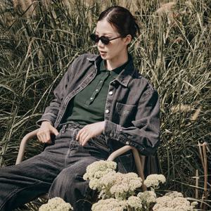 [라코스테공식] 여성 릴렉스핏 데님 셔츠 자켓 BF2446-55N 6NM