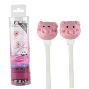 JMds 우솔 스마트폰 이어폰 MO-1000 핸드메이드 미니어처 (돼지)