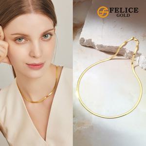 펠리체골드 [봄특가] 실버 925 스네이크 3mm 목걸이