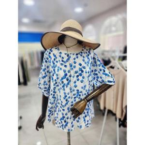 스테파니 세이브존08 이파리 라운드 블라우스 A25SH5602