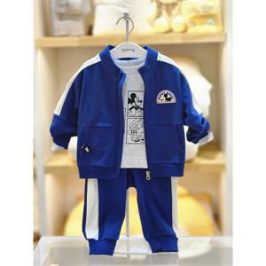 아가방 세이브존02 블루  면  집업상하세트 03s523002