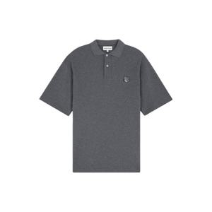 MAISON KITSUNE BOLD FOX HEAD PATCH OVERSIZE POLO (MM00202KJ7010-H170) (볼드 폭스 헤드 패치 오버사이즈 폴로 티셔츠)
