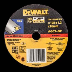 절단석(독일산 ) 5 (25 EA) 125x1.2tx16 SUS용 A6TBF MAX RPM12200 25/25 DT43340MK-KR 부품