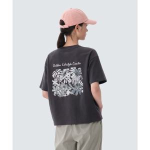 스노우피크 SNOWPEAK APPAREL 소로나 여성 트로피컬 반팔 티셔츠 (S25MWFTS71) Dark Charcoal S25MWFTS71DC 337861