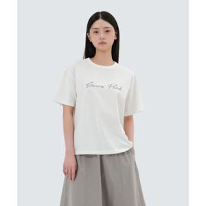 스노우피크 SNOWPEAK APPAREL 에어로쿨 여성 레터링 반팔 티셔츠 (S25MWFTS73) Off White S25MWFTS73OW 337890