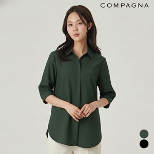 펀칭 카라넥 블라우스_CABF7-WRC900