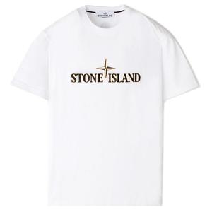 24FW 스톤 엠보 로고 반팔티 화이트 81152NS80 V0001