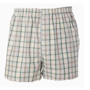 [바바라(언더웨어)][남성트렁크팬티] 얇고 시원한 체크나염 사각트렁크팬티 AMT4403T