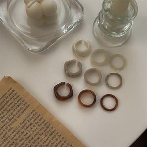 3개세트 호마이카 반지세트 패션 오프닝 데일리 마블