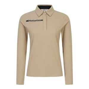 [마스터바니에디션] (421E3TO202)여성 엠보 심볼 골조직 카라 긴팔 티셔츠 421E3TO202