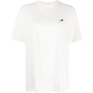 23SS 오트리 여성 아이코닉 엠보 로고 반팔(화이트) TSIW 2311