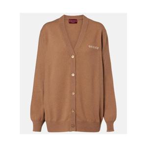 구찌 로고 캐시미어 카디건 P01119156