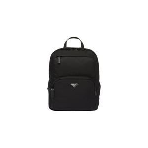 Prada프라다 리나일론 사피아노 레더 백팩 블랙 2VZ104-2DMG-F0002