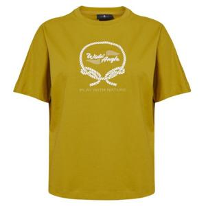 [와이드앵글]여성 CO 아트웍 반팔 라운드 티셔츠 WWM26292Y4