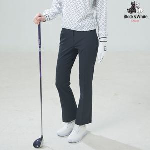 [블랙앤화이트]여성 밑단 트임 부츠컷 팬츠 5006LAWP_BLACK