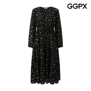 GGPX  플라워 패턴 스트링 원피스 (GQ3OP004F)