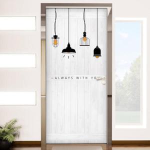 아트박스/꾸밈 cm253-따뜻한전등이있는_현관문시트지