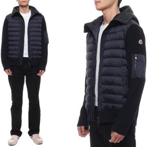 [몽클레어] 24FW 남성 울 니트 믹스 패딩 점퍼 (9B50800 A9340 777 24F)