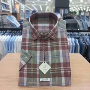 [엘르옴므]린넨 체크/EBEHR-11096_IC