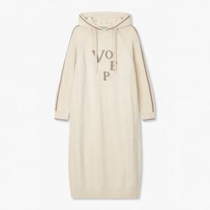 [보브]울 블렌드 후디드 롱 니트 원피스 7155450011