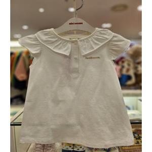 [미키하우스10] 17P205203 HB 기본 러플 카라 소매 티셔츠 여아티셔츠