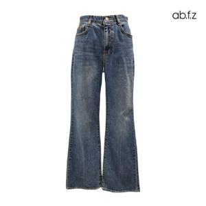 [에이비에프지]아이스 워싱포인트 와이드 부츠컷 데님 팬츠 APZ1HE36C