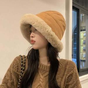 밍크 보넷모자 윈터 퍼 벙거지 따뜻 버킷햇 양면 스웨