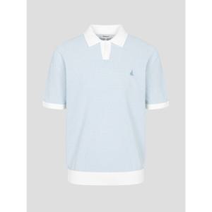 [빈폴맨] 투톤 오픈칼라넥 니트 (BC5751C14Q) BC5751C14Q