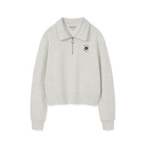 M 와키윌리긴팔티 CQK WA2503CR52OT 우먼스 릴리 크롭 카라 하프집업 오트밀