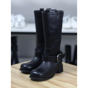 바이로쏘 세이브존06 청키힐 버클 4.5cm 롱부츠 (BY)25F12746CE1