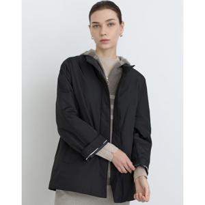 닥스 여성 24FW 클리어런스2WAY 블랙 탈착 니트후드 베스트&숏 경량패딩 점퍼 DLJU4D911BK