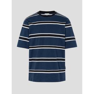 [빈폴멘] 블루 스트라이프 반소매 티셔츠  네이비 (BC6342C43R)