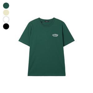 [게스] 유니 레귤러핏 아치로고 반팔티 NP2KE406