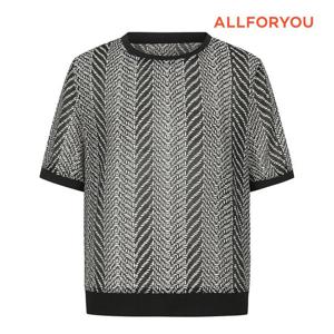 [올포유] 여성 프린트 반팔 티블라우스 ALBLN5416-199