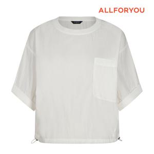 [올포유] 여성 포켓 포인트 반팔 티블라우스 ALBLN6226-100