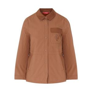 [크로커다일 레이디]배색 카라 캐주얼 자켓 CLDFJK201